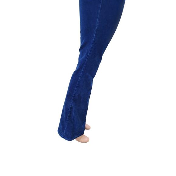 Cleo + Wolf Women's Corduroy Jeans Size 29 Navy Blue High Rise Bootcut‎ Flare - Picture 15 of 16